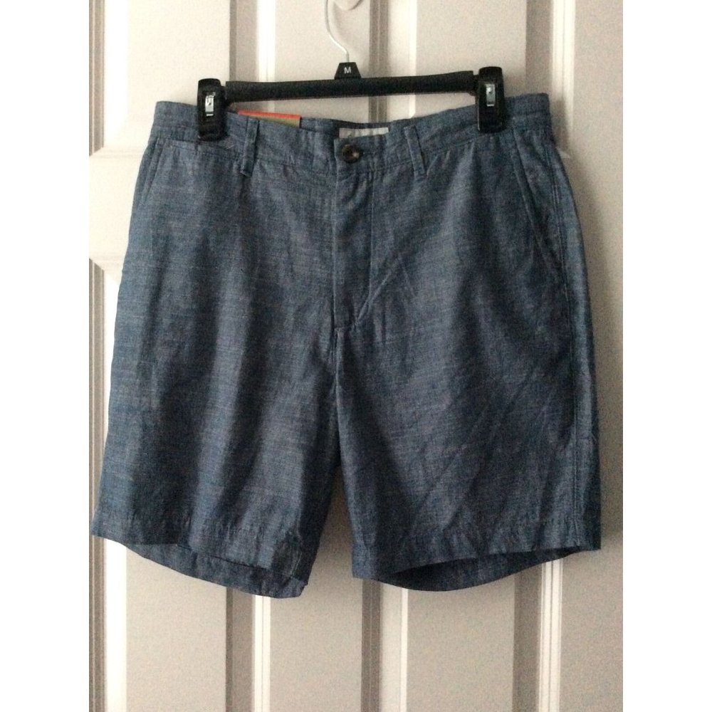 NWT, Goodfellow & Co., Mens Linden Shorts, Size 30, Flat Front, 10.5”, Blue
